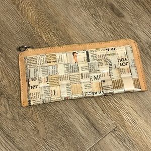 Vintage Newspaper/Newsprint Wallet